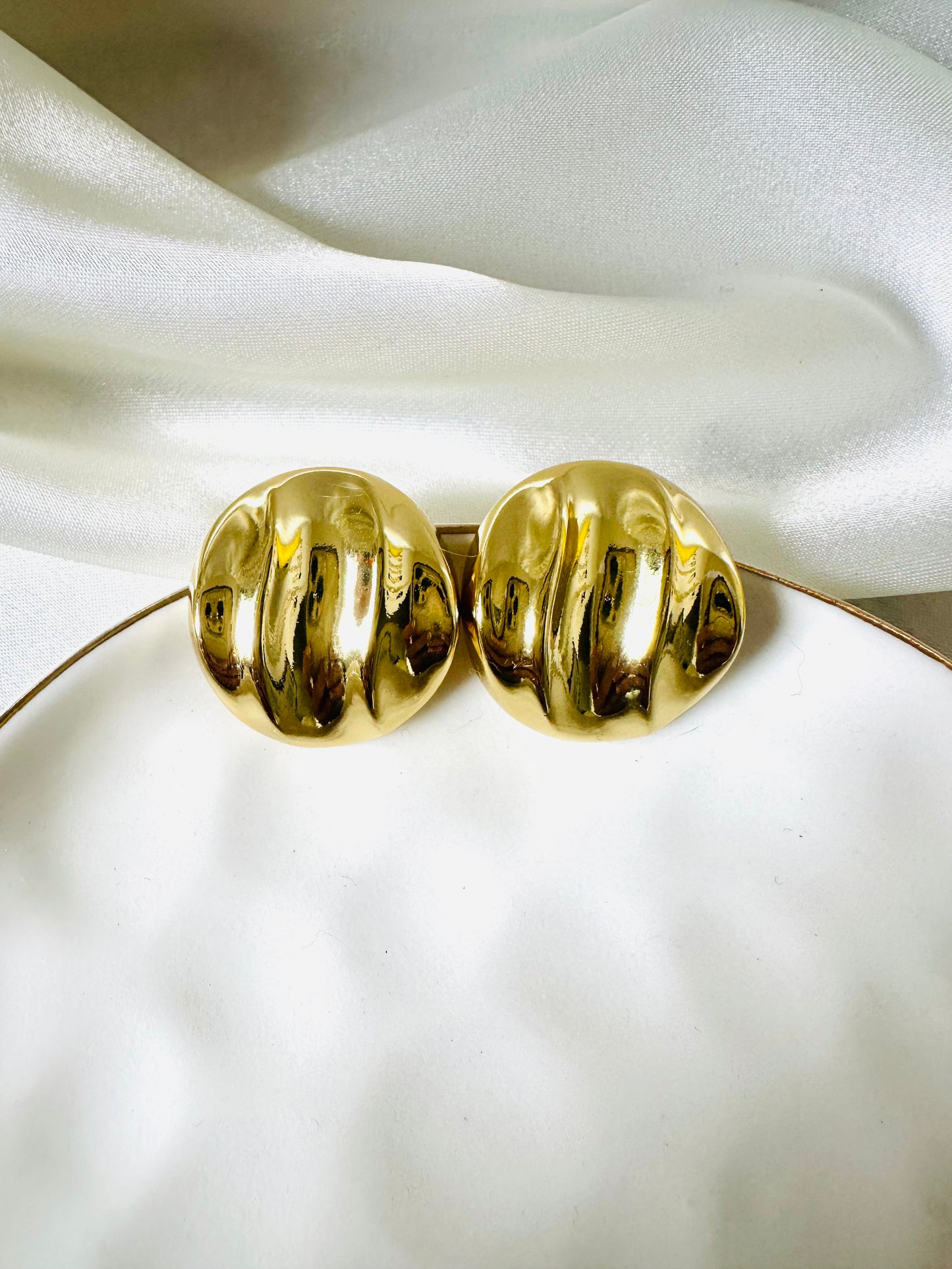 Abstract Stud Earring