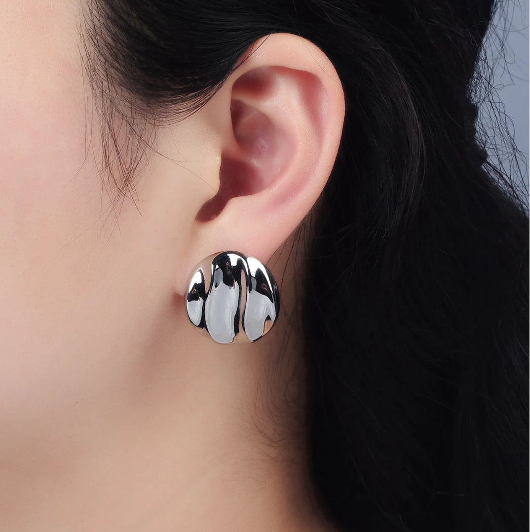Abstract Stud Earring